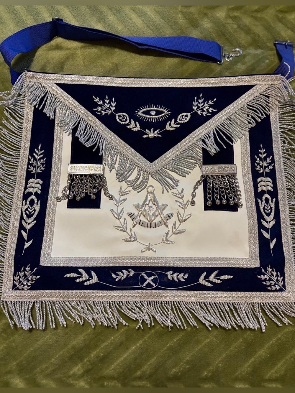 New Men’s Masonic Lodge Past Master Apron Mason Freemason